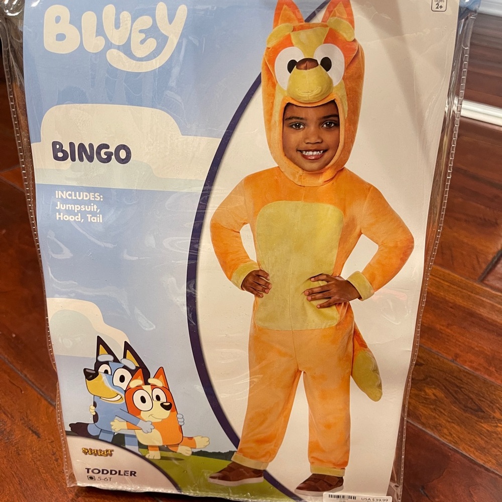 Spirit Orange Bingo Costume Halloween